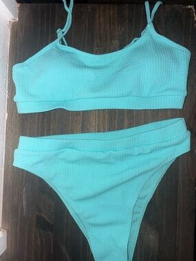 Aqua Textured Bikini